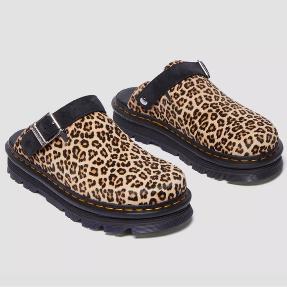 Dr. Martens ZebZag Mule Leopard Hair On Bronx Suede Women’s Size 8 NEW! RARE!!! - Picture 3 of 11